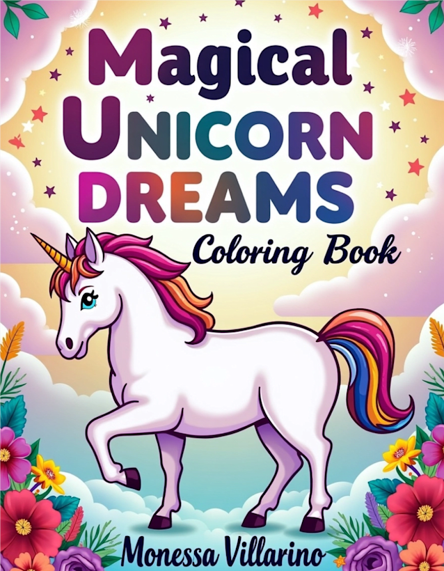 Magical Unicorn Dreams Coloring Book