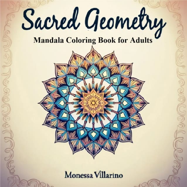 Sacred Geometry Mandala Coloring Book for Adults