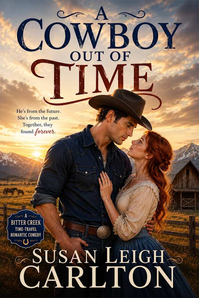 A Cowboy Out Of Time: A Bitter Creek Time-Travel Romantic Comedy (The Bitterroot Veil Book 2)