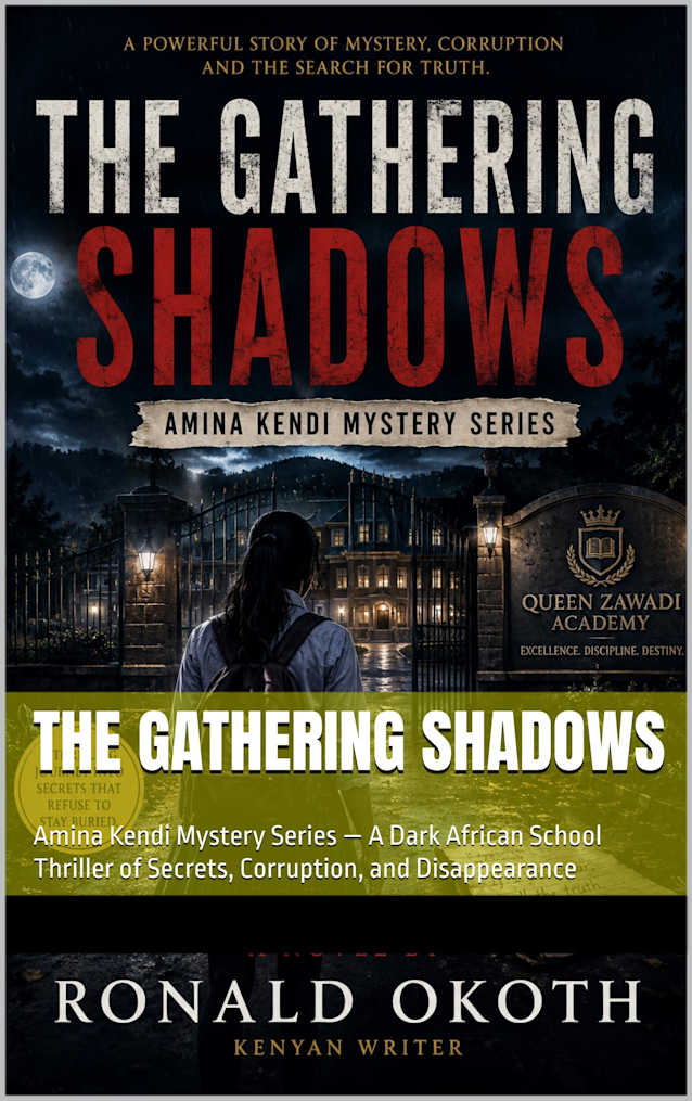 THE GATHERING SHADOWS: Amina Kendi Mystery Series — A Dark African School Thriller of Secrets, Corruption, and Disappearance (Shadows of Africa Series Book 1)