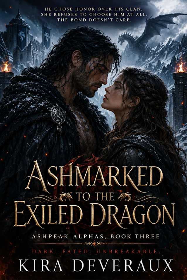 Ashmarked to the Exiled Dragon: He chose honor over his clan. She refuses to choose him at all. The bond doesn’t care. (The Ashpeak Alphas Book 3)