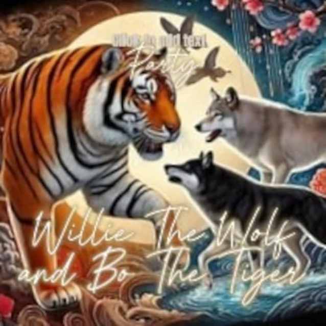 Willie, the wolf, and Bo, the tiger