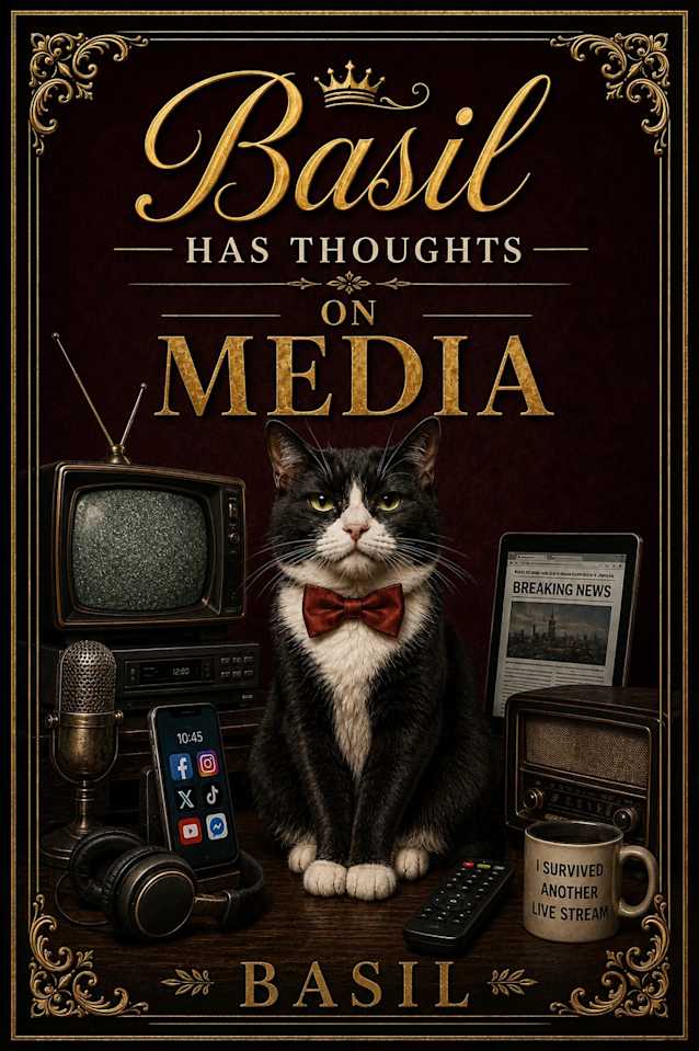 Basil Has Thoughts: On Media: A Funny Cat Book About Humans, Social Media and Modern Life