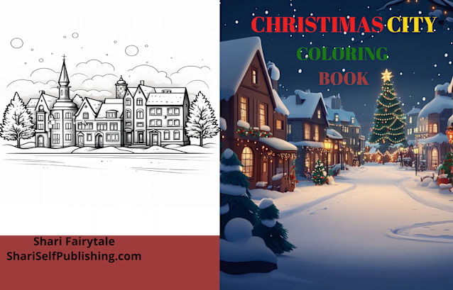 Christmas City Coloring Book