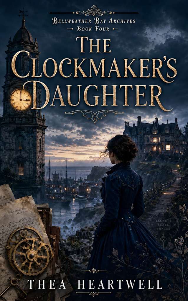 The Clockmaker’s Daughter: A Historical Mystery of Family Secrets, Hidden Archives, and Forbidden Love (A Bellweather Bay Archives Historical Romance Mystery Book 4)