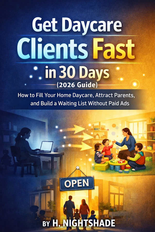 Get Daycare Clients Fast in 30 Days (2026 Guide): How to Fill Your Home Daycare, Attract Parents, and Build a Waiting List Without Paid Ads (The Problem Solver Series Book 2)