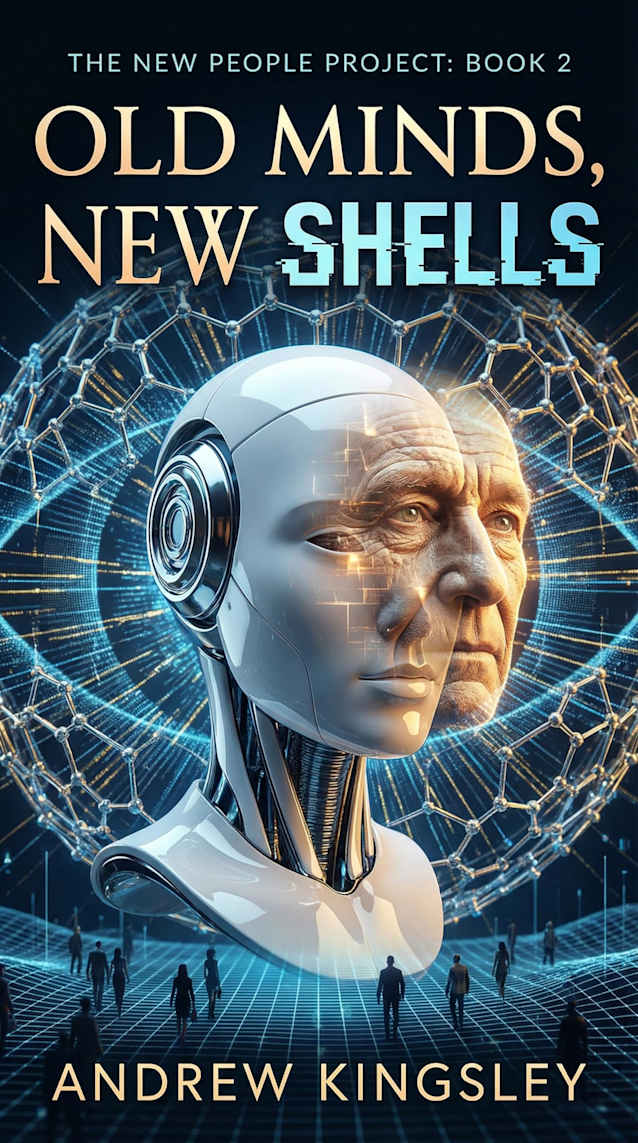 Old Minds, New Shells: A Near-Future Thriller of Better Minds, Bought Immortality, and an AI That Decides Our Fate (The New People Project Book 2)