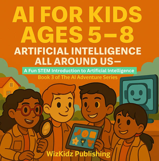 AI for Kids Ages 5–8: Artificial Intelligence All Around Us: A Fun STEM Introduction to Artificial Intelligence – Book 3 of the AI Adventure Series