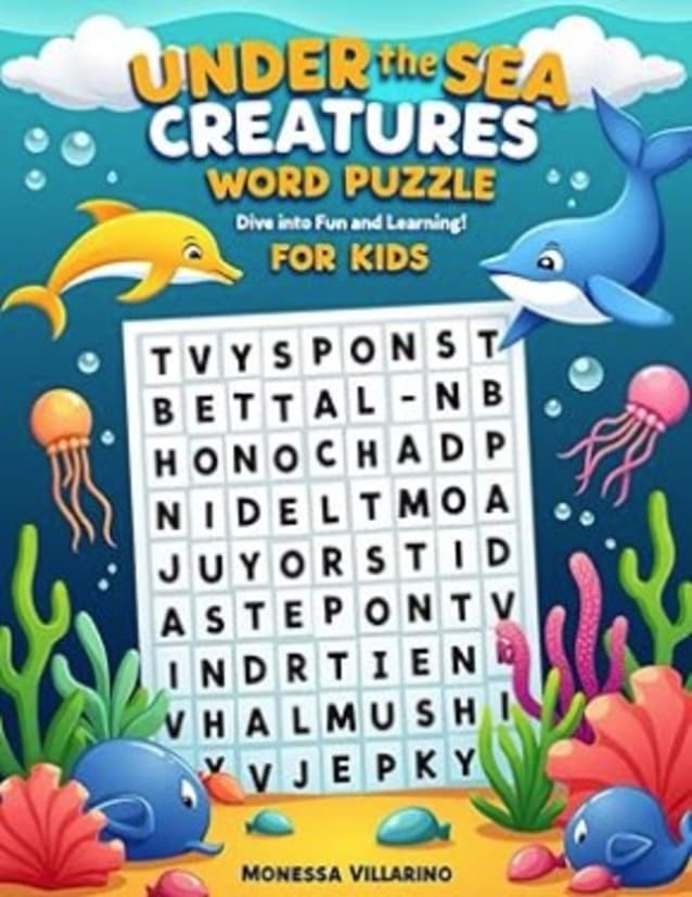 Under the Sea Word Puzzle for Kids Paperback