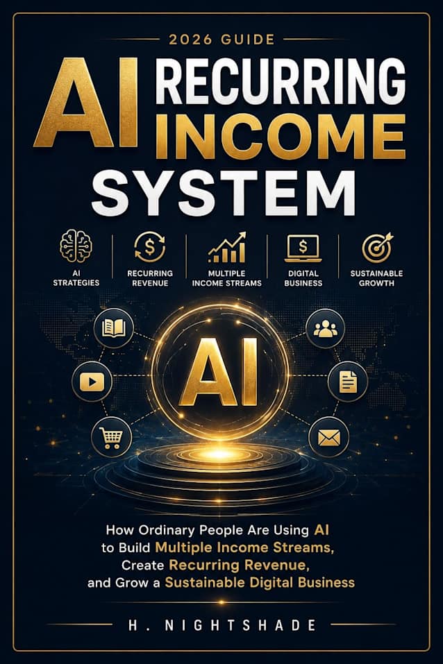 AI RECURRING INCOME SYSTEM (2026 Guide): How Ordinary People Are Using AI to Build Multiple Income Streams, Create Recurring Revenue, and Grow a Sustainable ... (The Problem Solver Series Book 20)