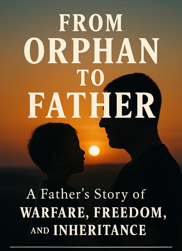 From Orphan to Father : A Fathers story of warfare, freedom, and Inheritance