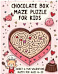 Chocolate Box Maze Puzzle for Kids - Sweet & Fun Valentine Mazes for Ages 4–10 Paperback 