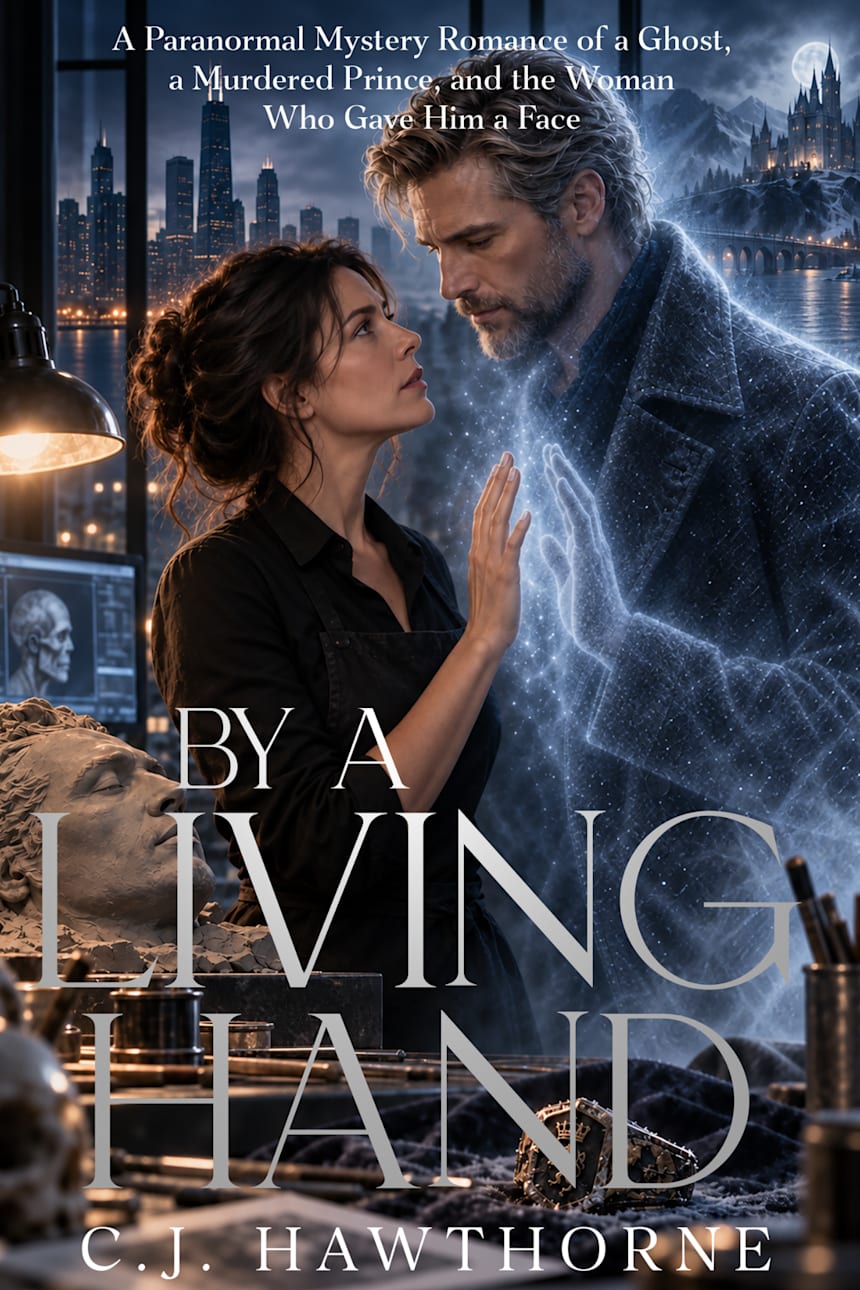 By a Living Hand: A Paranormal Mystery Romance of a Ghost, a Murdered Prince, and the Woman Who Gave Him a Face by C.J. Hawthorne