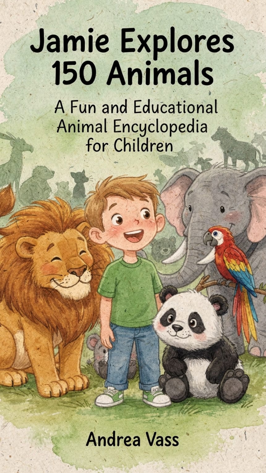 Jamie Explores 150 Animals by Bookshelf of Andrea
