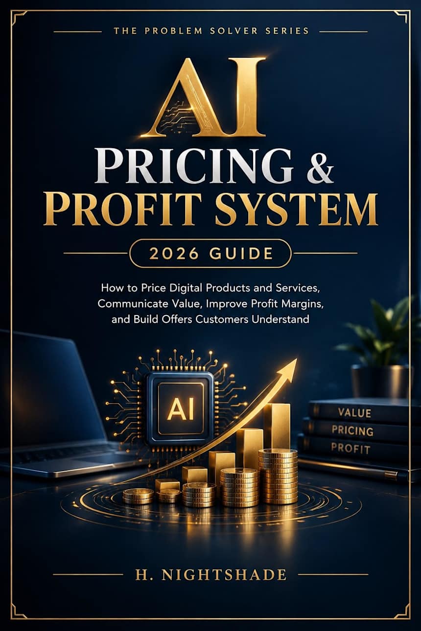 AI PRICING & PROFIT SYSTEM 2026 Guide: How to Price Digital Products and Services, Communicate Value, Improve Profit Margins, and Build Offers Customers Understand (The Problem Solver Series Book 27) by H . Nightshade