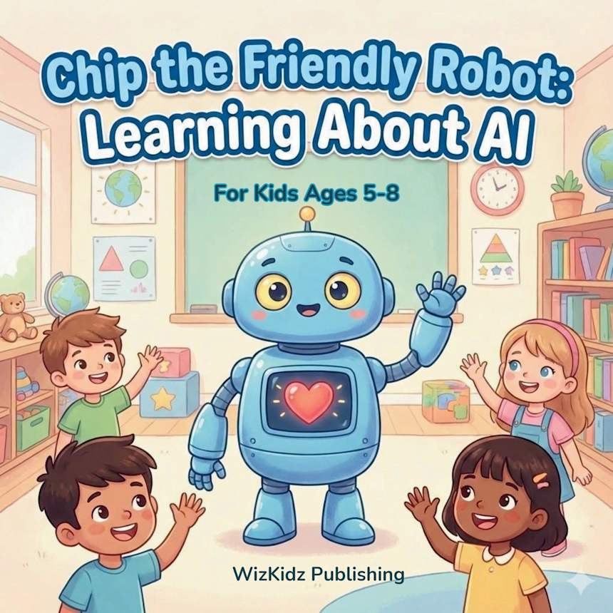 Chip the Friendly Robot: Learning About AI For Kids 5-8 by WizKidz Publishing