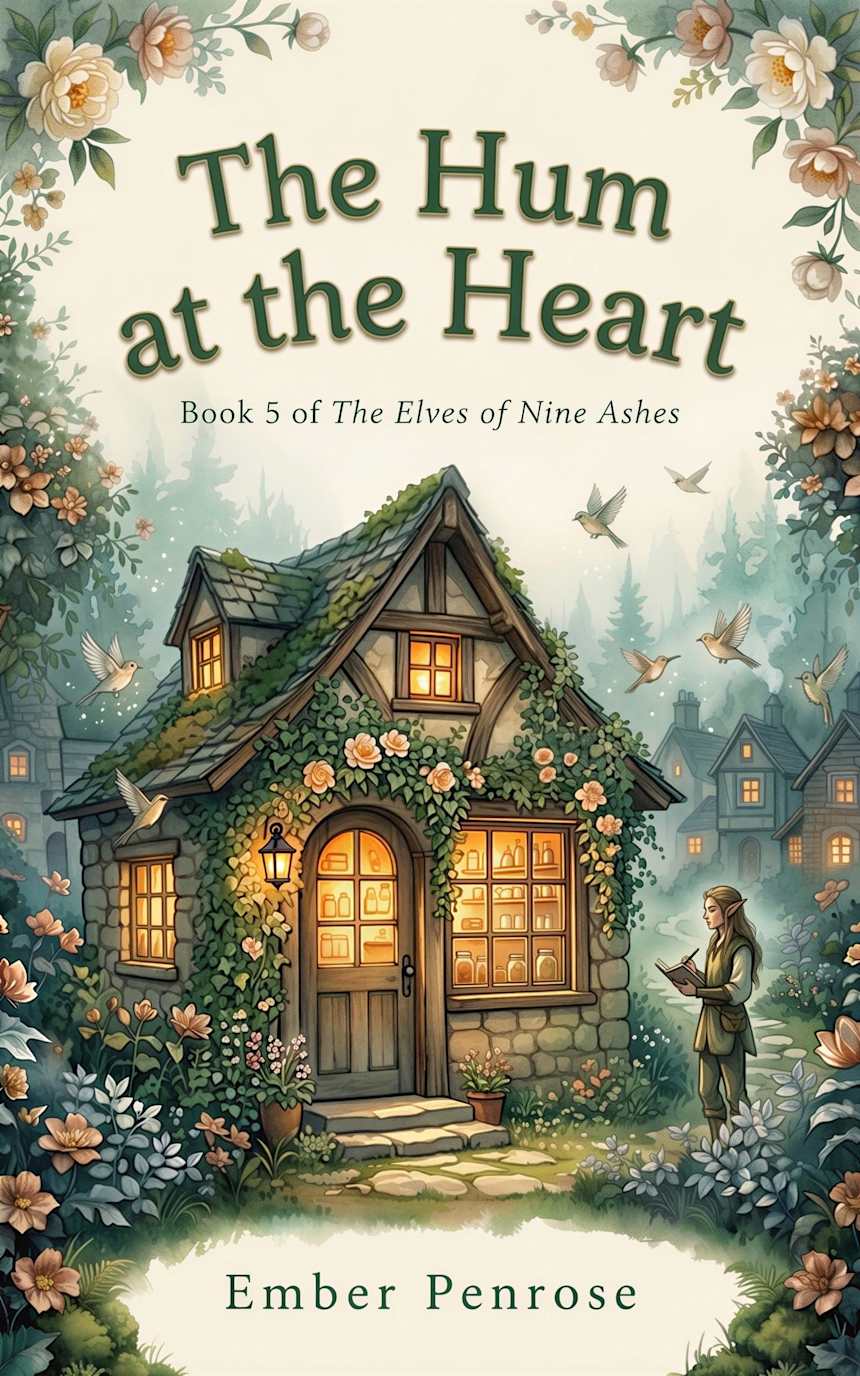 The Hum at the Heart: A Cozy Fantasy Novel of Nine Ashes by Ember Penrose