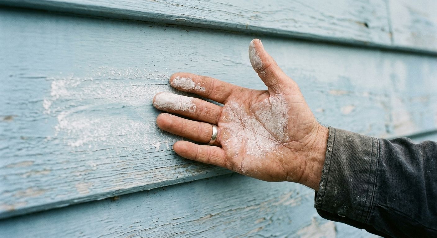 That chalky white residue on your exterior paint, and what to do about it