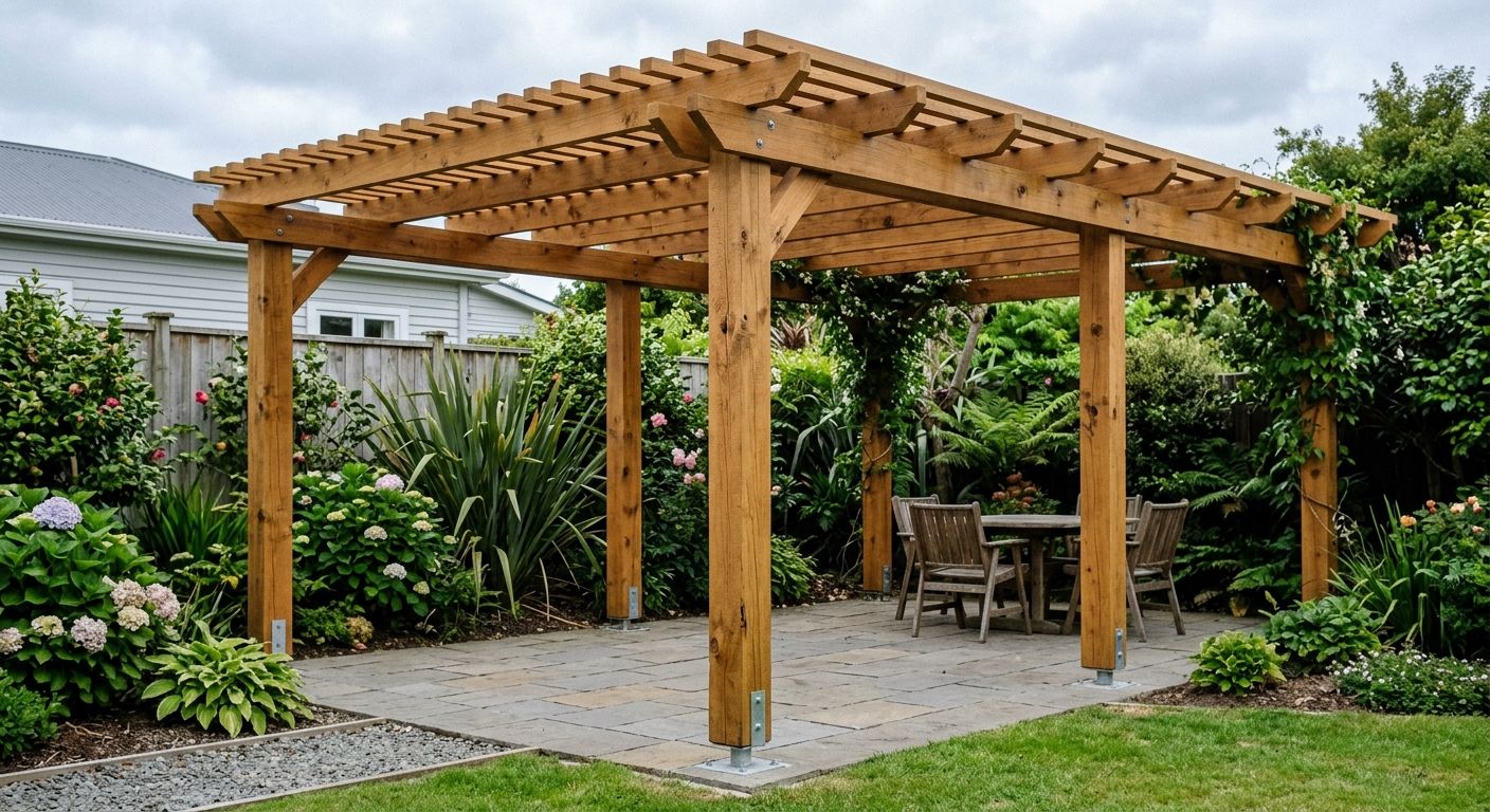 Macrocarpa outside: oil it, stain it, or let it go grey?