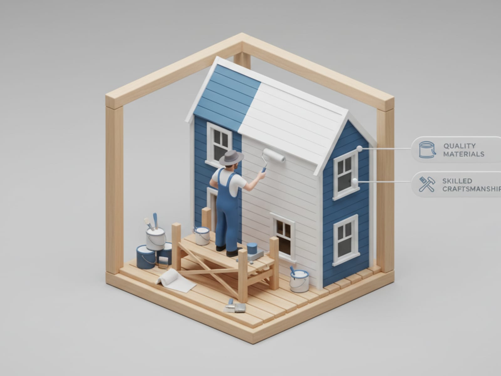 Exterior House Painting Lyall Bay Wellington | Wellington Decorators