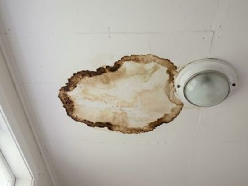 Why a water stain comes back through new ceiling paint