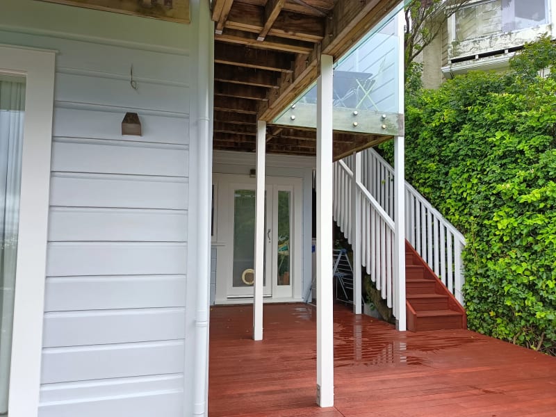 Connaught Terrace deck staining