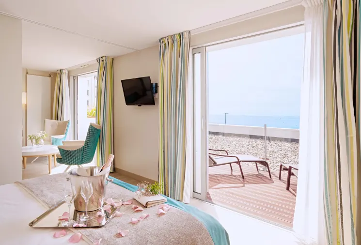 Chambre Previthal marin - Hôtel de La Baie Granville - thalasso Normandie