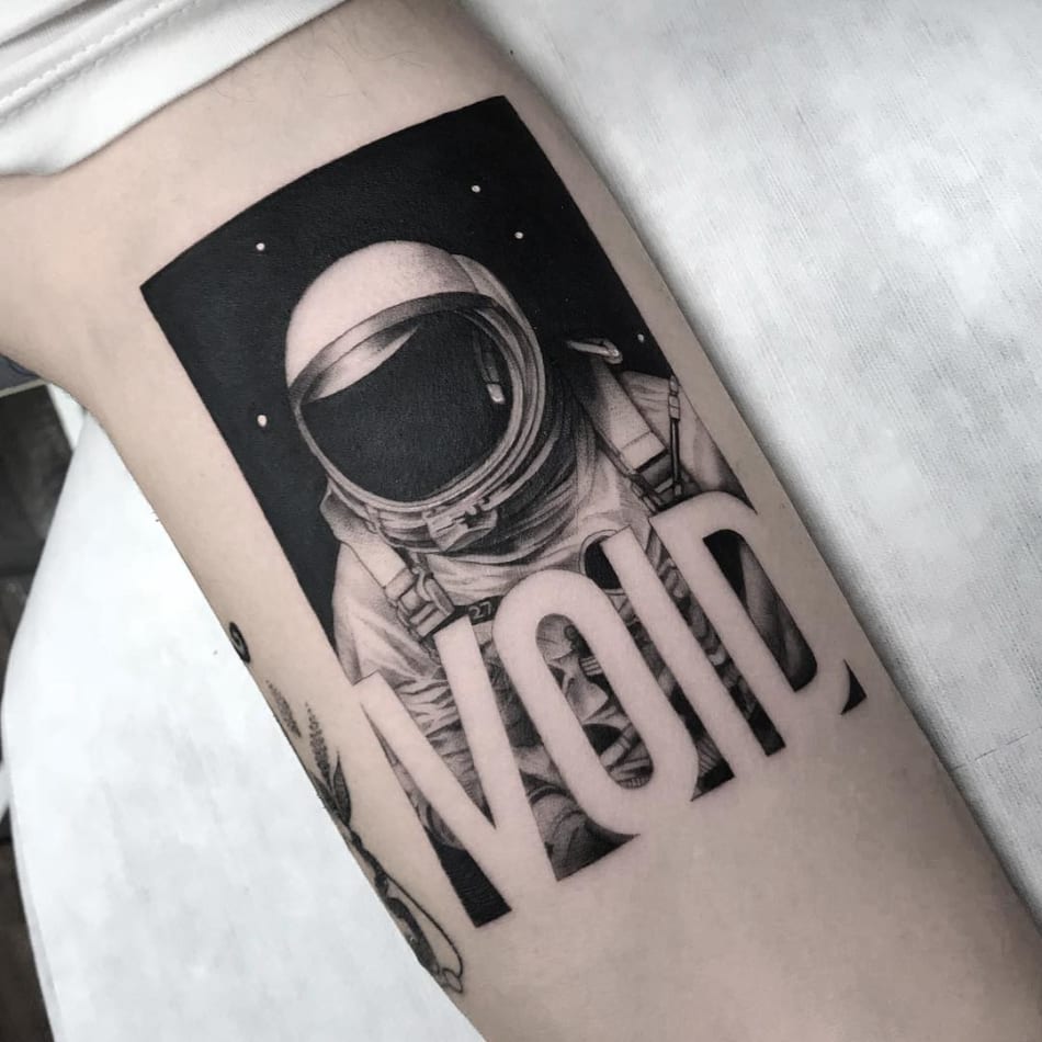 Astronaut Space Tattoo