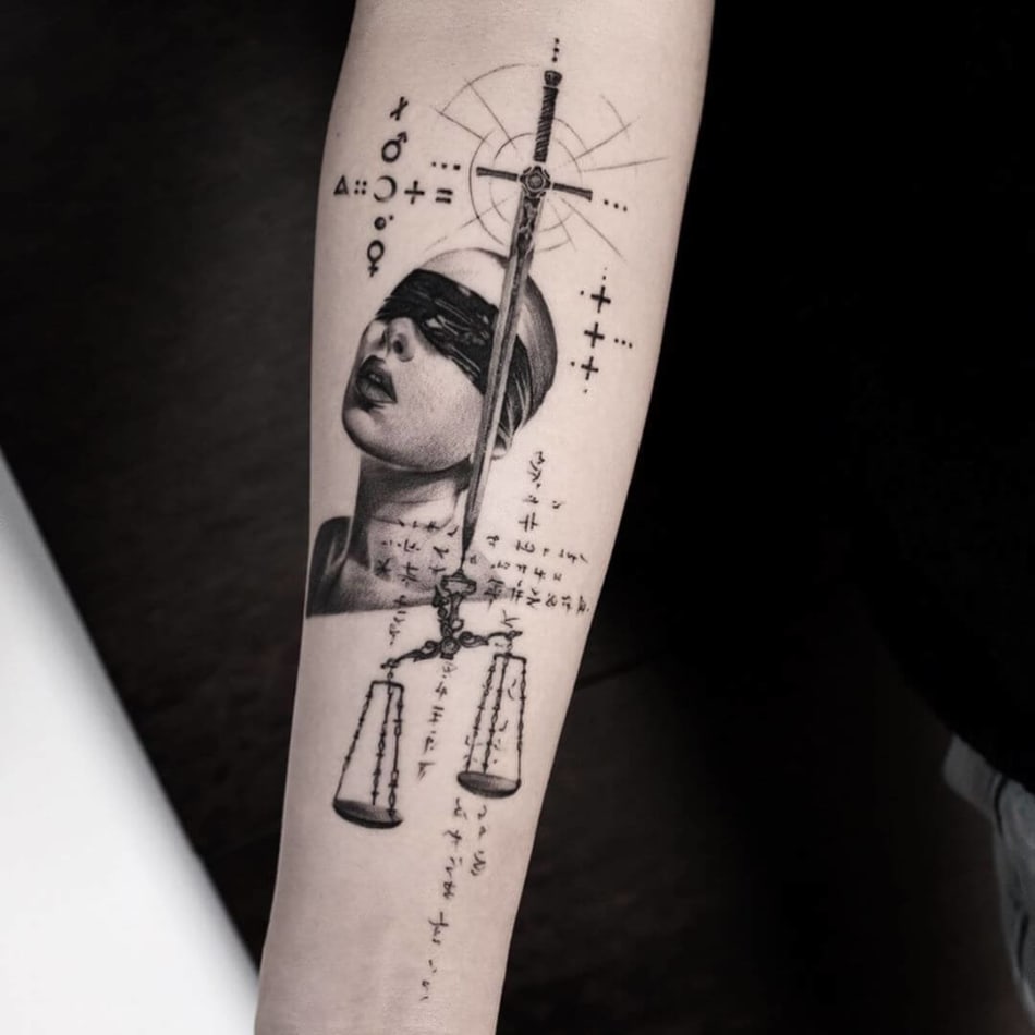 Balazs Bercsenyi balance tattoo