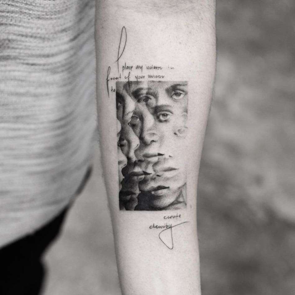 Balazs Bercsenyi place your window in front of mine tattoo