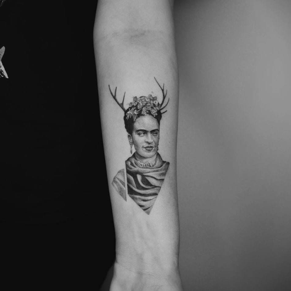 Dani Sanz Frida Kahlo Tattoo