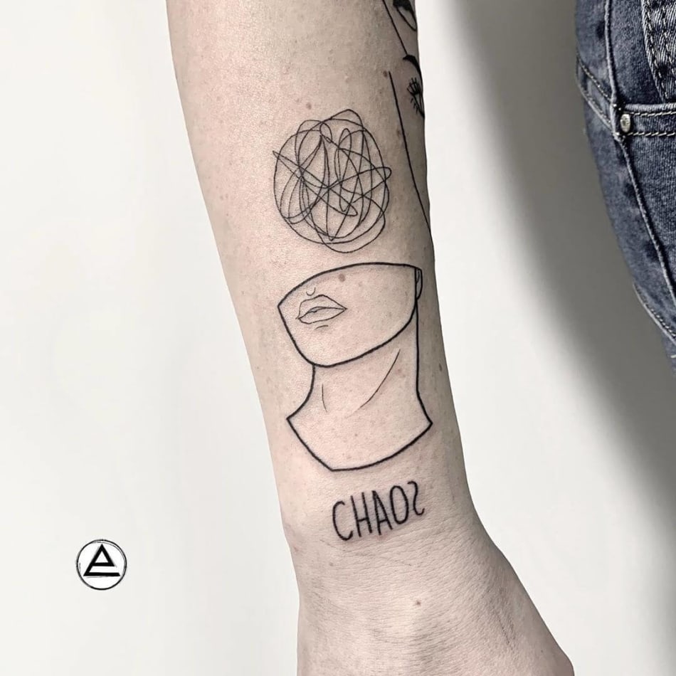 Chaos representation tattoo by Eni Magi