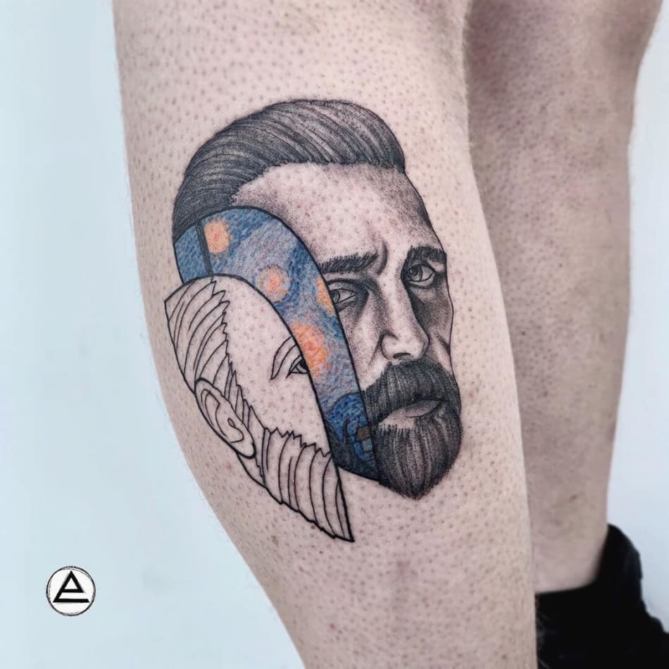 Original van Gogh portait tattoo by Eni Magi