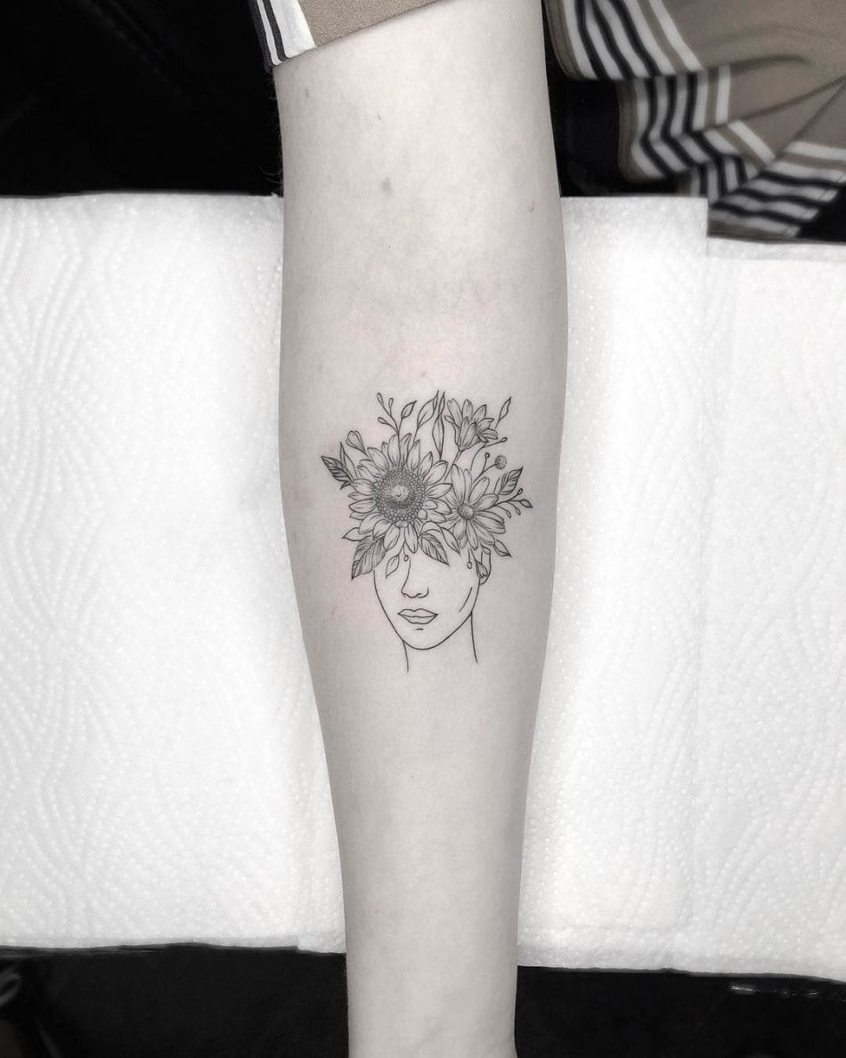 101 Best Flower Head Tattoo Ideas That Will Blow Your Mind  Outsons