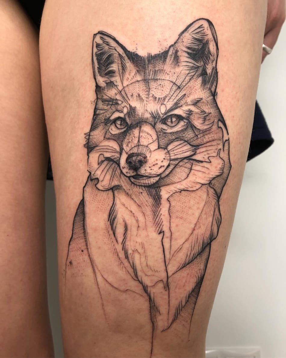 Fox tattoo