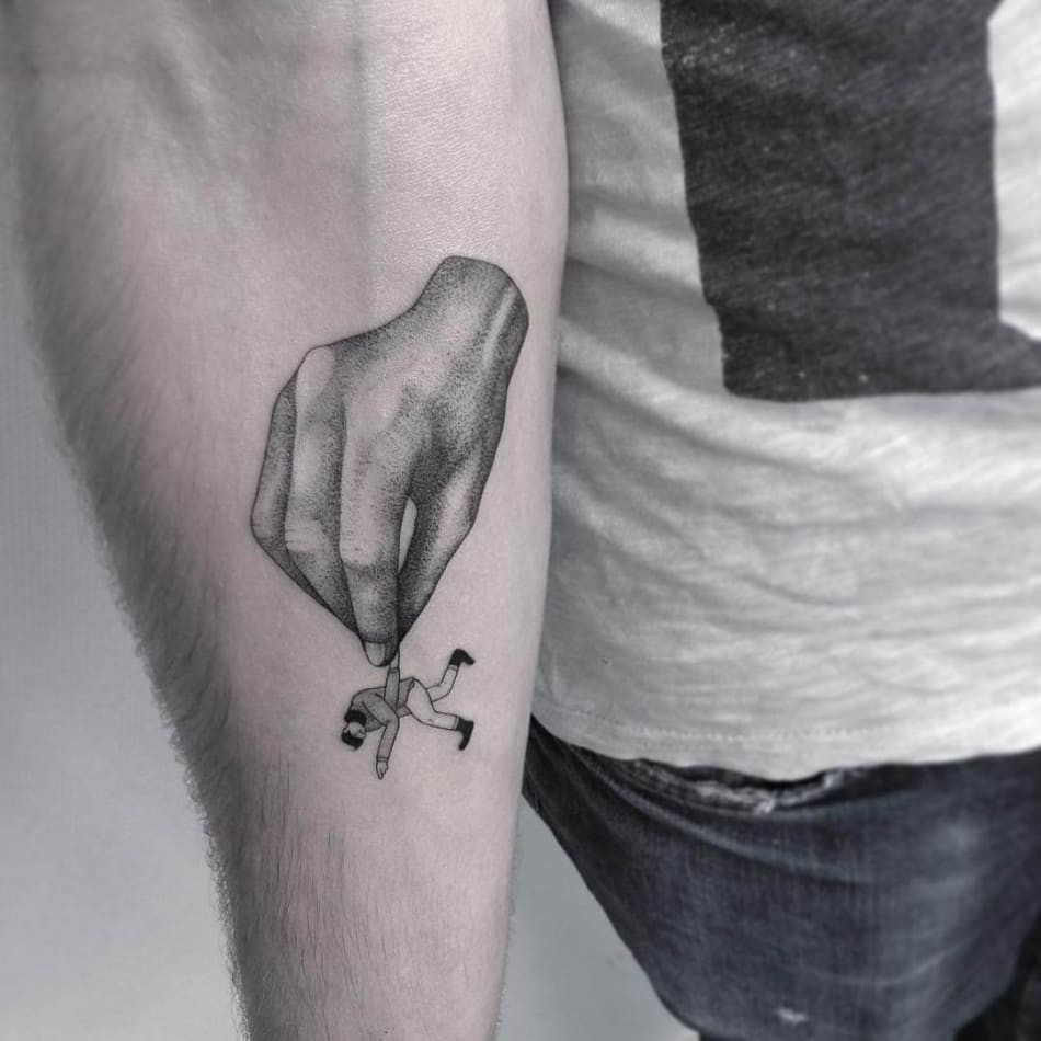 hands hand fun figure comic cartoon sketch tattoo