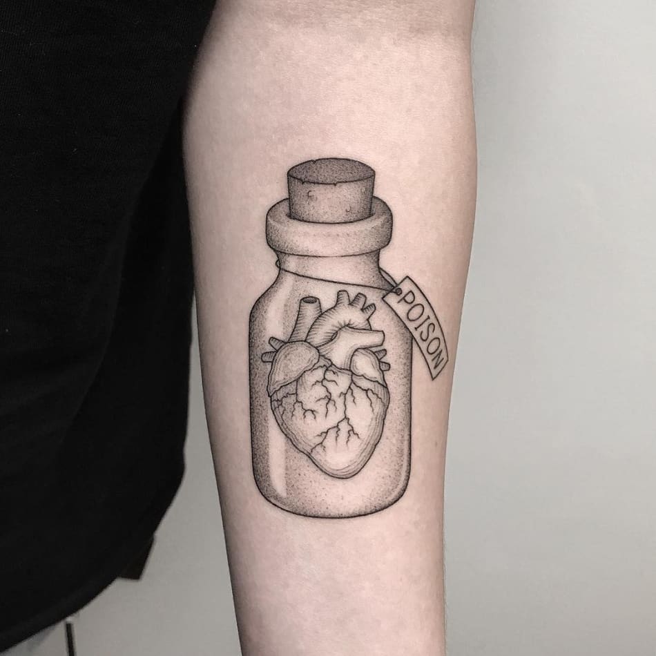 Heart Tattoo Inspiration. Love Tattoos.