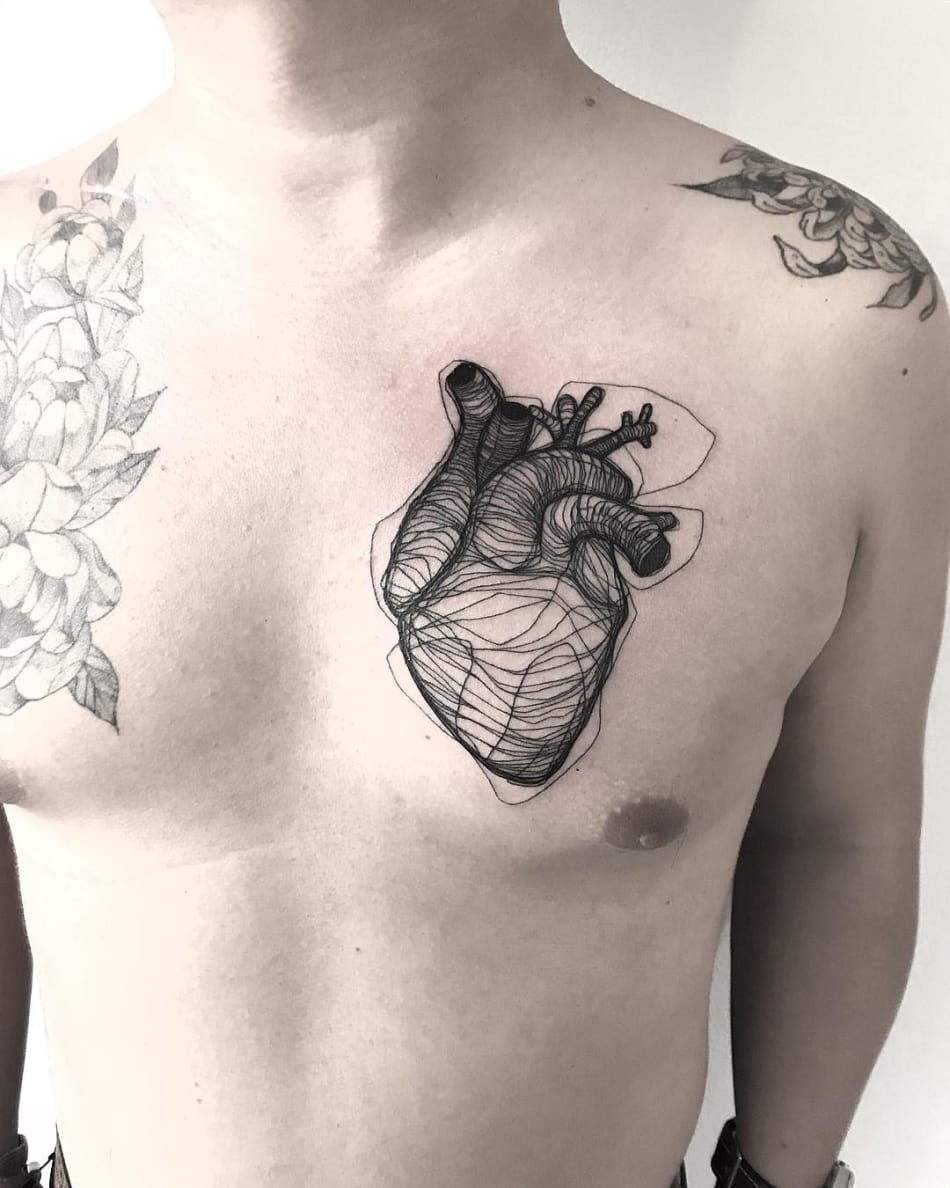 Heart Tattoo Inspiration. Love Tattoos.