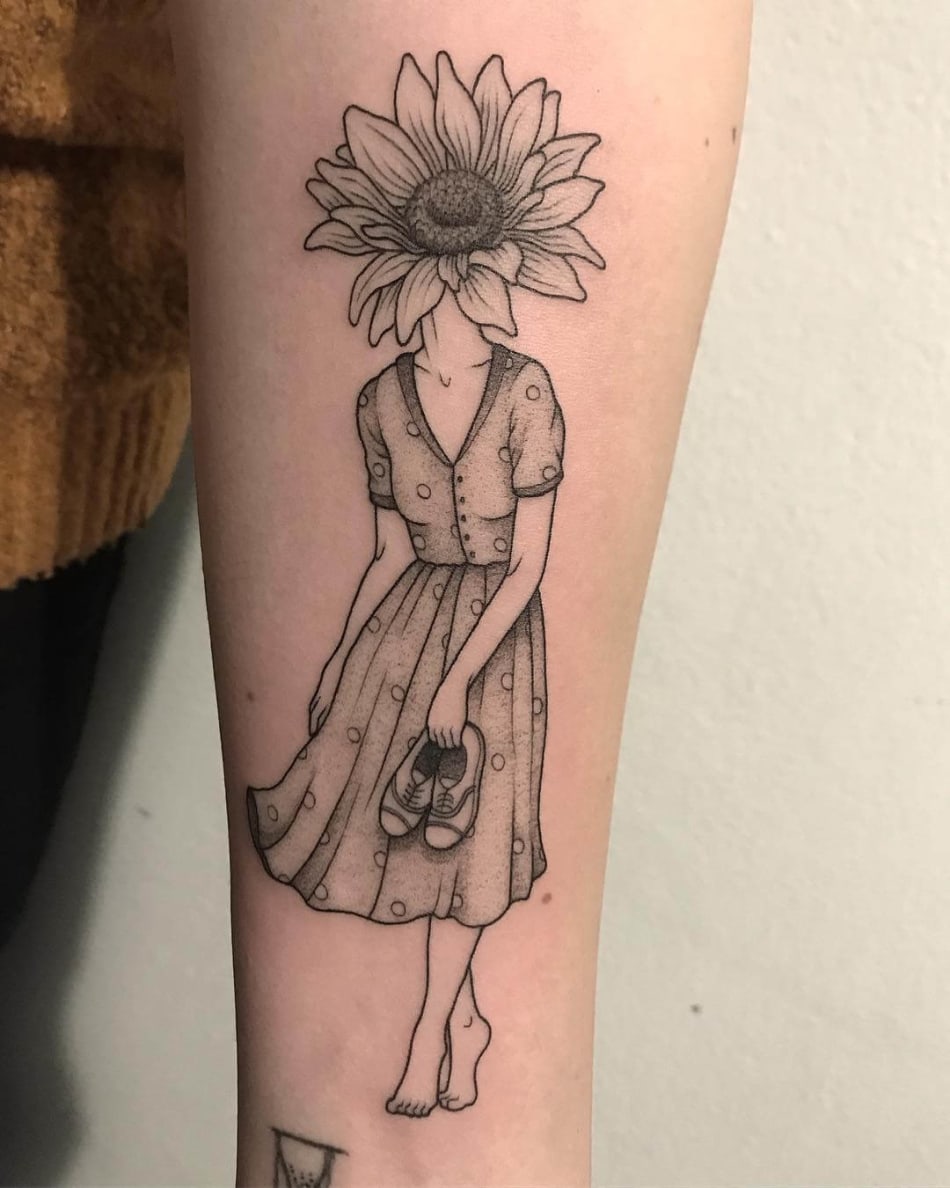 Labigotta floral tattoo