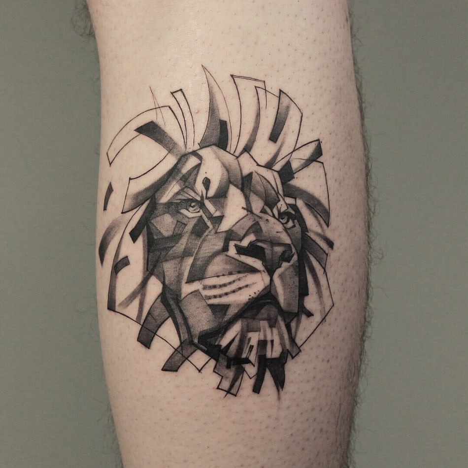 Lion tattoo by Osman Ergin