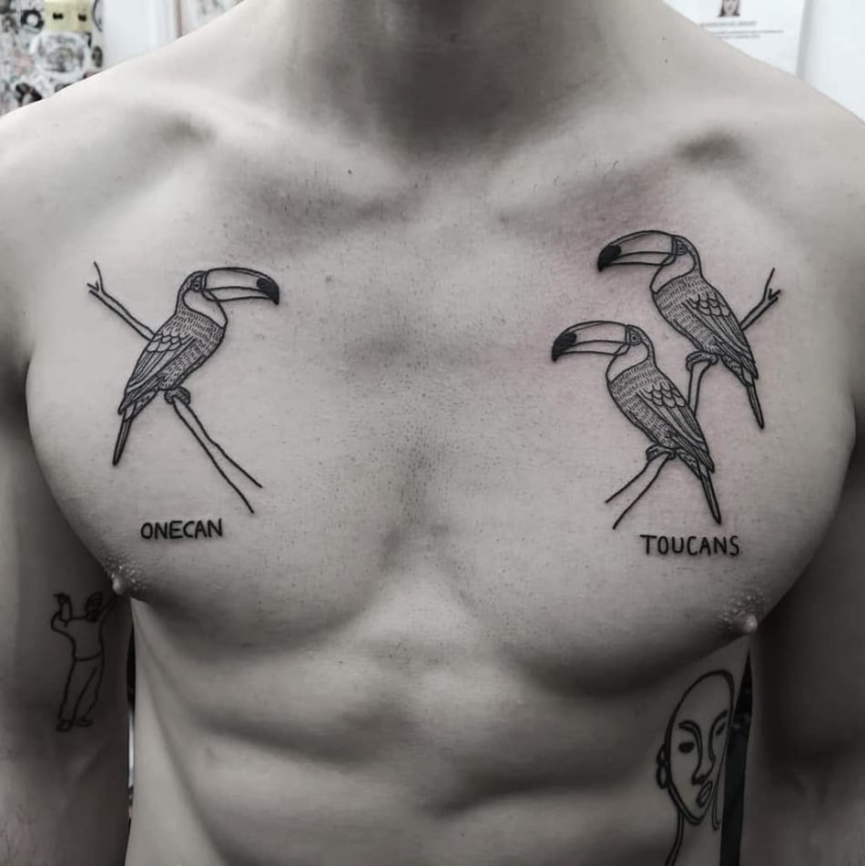 Toucans tattoo