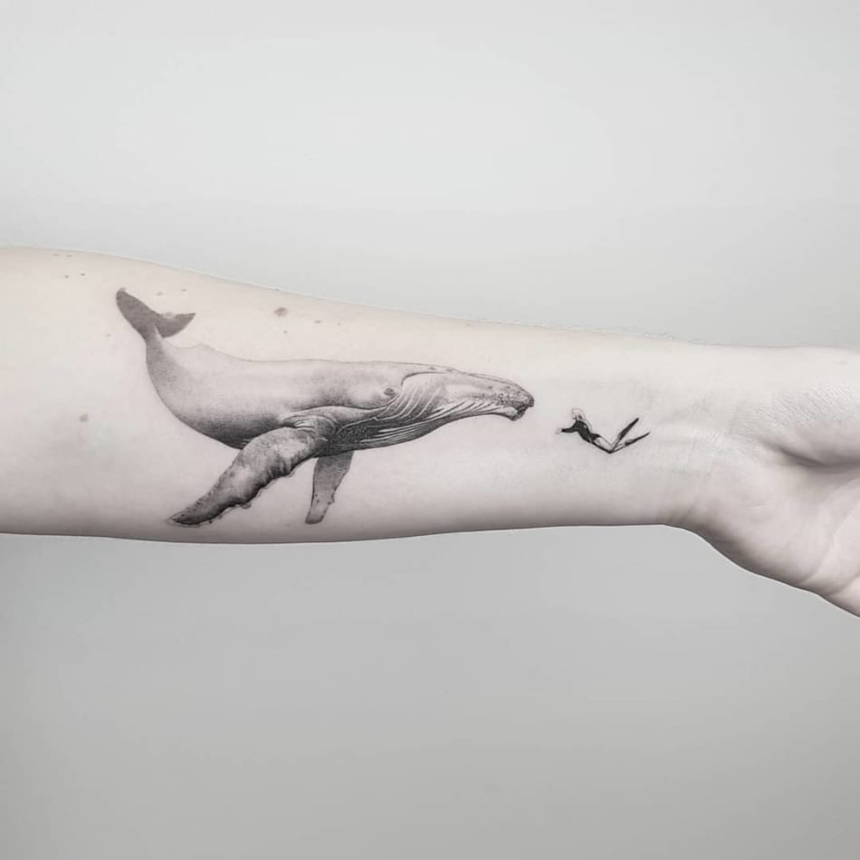 Thommesen Ink Whale Tattoo