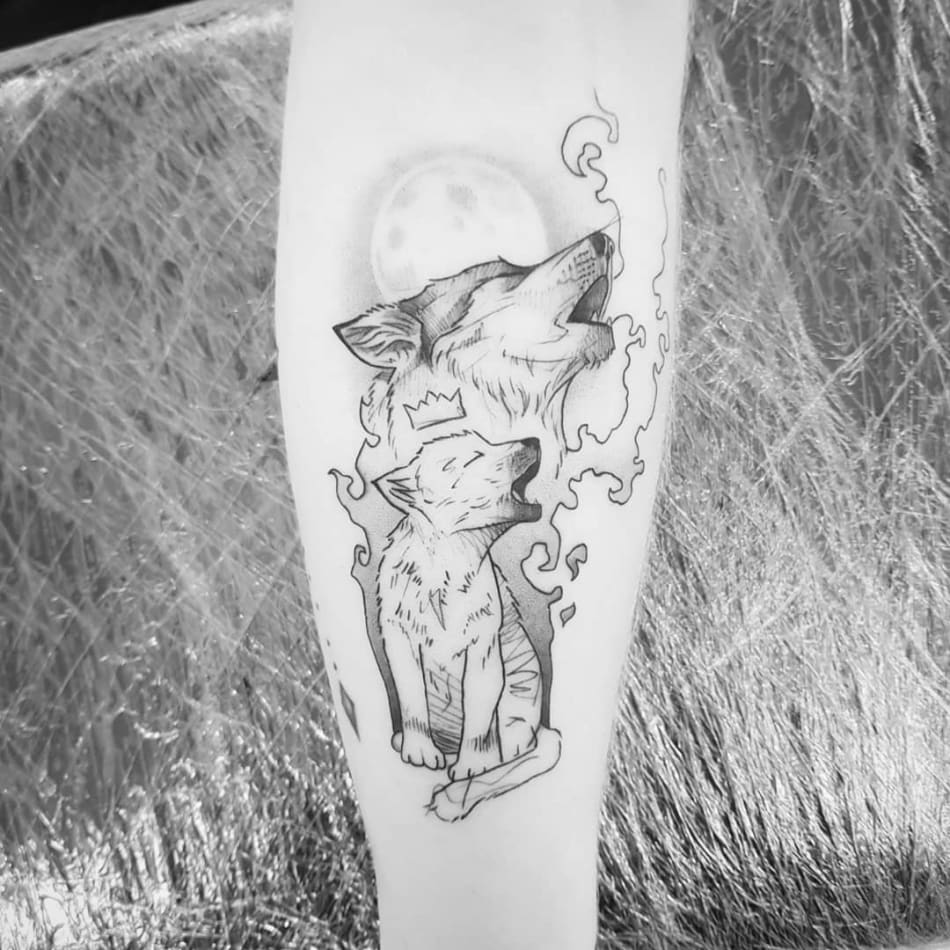 Thommesen Ink Wolf Tattoo