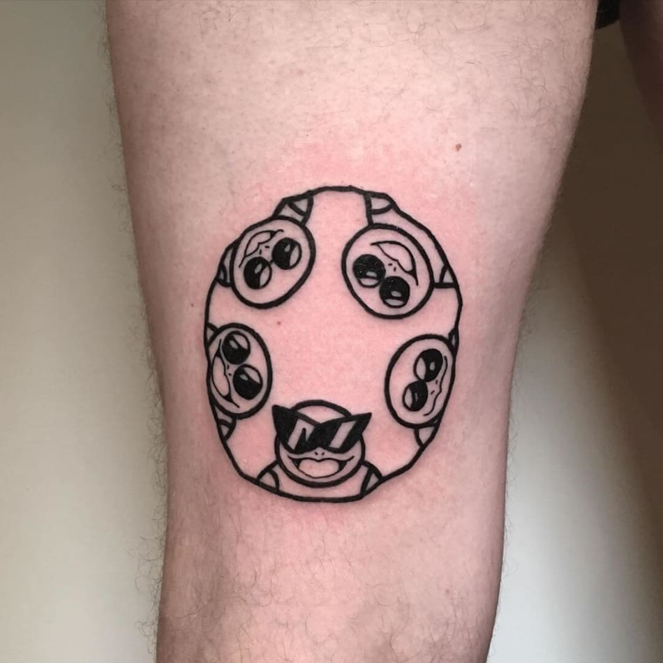 Squirtle gang pokemon tattoo by Violette Violence