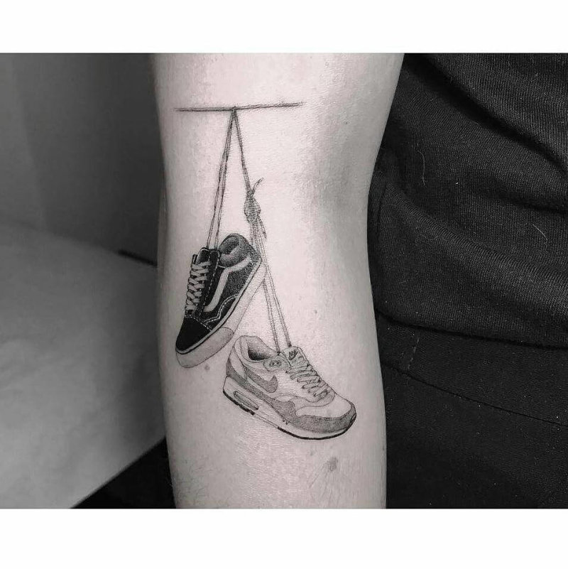 sneaker tattoo designs