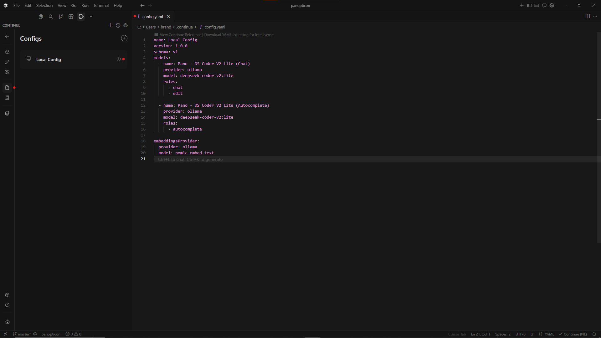 panopticon-continue-local-config