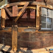 Sichtfenster an Fassade