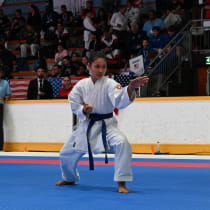 Monirah an die Karate-EM