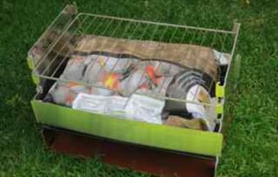 Lawn preserving grill