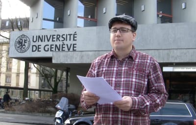 Me in front of the University of Geneva